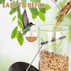 image:imageFEED GARDEN 2 Pack Tube Bird Feeders for Outdoors Hanging  Premium Hard Plastic Wild Bird Feeder with 6 Ports Easy Refill amp Clean 15 Inch Green13 inchCopper1P