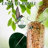 image:imageFEED GARDEN 2 Pack Tube Bird Feeders for Outdoors Hanging  Premium Hard Plastic Wild Bird Feeder with 6 Ports Easy Refill amp Clean 15 Inch Green13 inchMetal2P