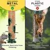 image:imageFEED GARDEN 2 Pack Tube Bird Feeders for Outdoors Hanging  Premium Hard Plastic Wild Bird Feeder with 6 Ports Easy Refill amp Clean 15 Inch Green13 inchMetal2P