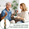 image:imageFEED GARDEN 2 Pack Tube Bird Feeders for Outdoors Hanging  Premium Hard Plastic Wild Bird Feeder with 6 Ports Easy Refill amp Clean 15 Inch Green13 inchMetal1P