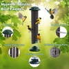image:imageFEED GARDEN 2 Pack Tube Bird Feeders for Outdoors Hanging  Premium Hard Plastic Wild Bird Feeder with 6 Ports Easy Refill amp Clean 15 Inch Green15 inchMetal1P