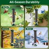 image:imageFEED GARDEN 2 Pack Tube Bird Feeders for Outdoors Hanging  Premium Hard Plastic Wild Bird Feeder with 6 Ports Easy Refill amp Clean 15 Inch Green15 inchMetal1P