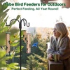 image:imageFEED GARDEN 2 Pack Tube Bird Feeders for Outdoors Hanging  Premium Hard Plastic Wild Bird Feeder with 6 Ports Easy Refill amp Clean 15 Inch Green15 inchPlastic2P