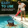 image:imageFEED GARDEN Hot Tub Pool Skimmer Spa Net with 12 Aluminum Pole 11 x25 Blue Mesh 6Inch Deep for Small Above Ground Pools Pick Up Fine Debris Lightweight Leaf Net175 x 11 Pool Rake