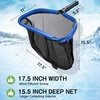 image:imageFEED GARDEN Hot Tub Pool Skimmer Spa Net with 12 Aluminum Pole 11 x25 Blue Mesh 6Inch Deep for Small Above Ground Pools Pick Up Fine Debris Lightweight Leaf Net175 x 11 Pool Rake