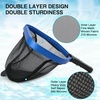 image:imageFEED GARDEN Hot Tub Pool Skimmer Spa Net with 12 Aluminum Pole 11 x25 Blue Mesh 6Inch Deep for Small Above Ground Pools Pick Up Fine Debris Lightweight Leaf Net175 x 11 Pool Rake