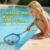 image:imageFEED GARDEN Hot Tub Pool Skimmer Spa Net with 12 Aluminum Pole 11 x25 Blue Mesh 6Inch Deep for Small Above Ground Pools Pick Up Fine Debris Lightweight Leaf Net11 x25 Pool Skimmer
