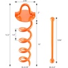 image:imageFEED GARDEN Wall Hook Hanging Plant Bracket 10 Inch 2 Packamp122 Inch Spiral Ground Anchors