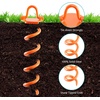 image:imageFEED GARDEN Wall Hook Hanging Plant Bracket 10 Inch 2 Packamp122 Inch Spiral Ground Anchors