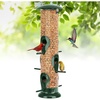 image:imageFEED GARDEN 2 Pack Tube Bird Feeders for Outdoors Hanging  Premium Hard Plastic Wild Bird Feeder with 6 Ports Easy Refill amp Clean 15 Inch Green13 inchMetal1P