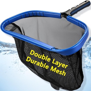 image:imageFEED GARDEN Hot Tub Pool Skimmer Spa Net with 12 Aluminum Pole 11 x25 Blue Mesh 6Inch Deep for Small Above Ground Pools Pick Up Fine Debris Lightweight Leaf Net175 x 11 Pool Rake