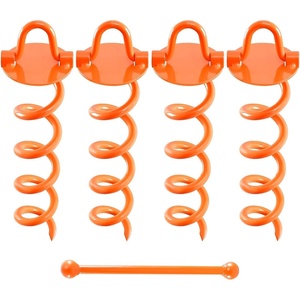 image:imageFEED GARDEN Wall Hook Hanging Plant Bracket 10 Inch 2 Packamp122 Inch Spiral Ground Anchors