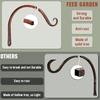 image:imageFEED GARDEN 2 Pack 12 Inch Hanging Plant Bracket Wall Hooks Decorative Plant Hangers for Outdoor Hanging Bird Feeders Wind Chimes Plant Baskets BlackAntique Bronze