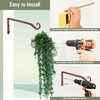 image:imageFEED GARDEN 2 Pack 12 Inch Hanging Plant Bracket Wall Hooks Decorative Plant Hangers for Outdoor Hanging Bird Feeders Wind Chimes Plant Baskets BlackAntique Bronze