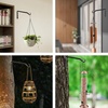 image:imageFEED GARDEN 2 Pack 12 Inch Hanging Plant Bracket Wall Hooks Decorative Plant Hangers for Outdoor Hanging Bird Feeders Wind Chimes Plant Baskets BlackBlackL