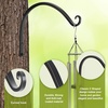 image:imageFEED GARDEN 2 Pack 12 Inch Hanging Plant Bracket Wall Hooks Decorative Plant Hangers for Outdoor Hanging Bird Feeders Wind Chimes Plant Baskets BlackBlackC