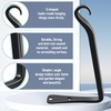 image:imageFEED GARDEN 2 Pack 12 Inch Hanging Plant Bracket Wall Hooks Decorative Plant Hangers for Outdoor Hanging Bird Feeders Wind Chimes Plant Baskets BlackBlackL