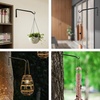 image:imageFEED GARDEN 2 Pack 12 Inch Hanging Plant Bracket Wall Hooks Decorative Plant Hangers for Outdoor Hanging Bird Feeders Wind Chimes Plant Baskets BlackBlackL