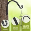 image:imageFEED GARDEN 2 Pack 12 Inch Hanging Plant Bracket Wall Hooks Decorative Plant Hangers for Outdoor Hanging Bird Feeders Wind Chimes Plant Baskets BlackBlackC