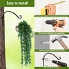 image:imageFEED GARDEN 2 Pack 12 Inch Hanging Plant Bracket Wall Hooks Decorative Plant Hangers for Outdoor Hanging Bird Feeders Wind Chimes Plant Baskets BlackBlackC