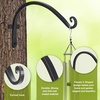 image:imageFEED GARDEN 2 Pack 12 Inch Hanging Plant Bracket Wall Hooks Decorative Plant Hangers for Outdoor Hanging Bird Feeders Wind Chimes Plant Baskets BlackBlackC