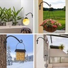 image:imageFEED GARDEN 2 Pack 12 Inch Hanging Plant Bracket Wall Hooks Decorative Plant Hangers for Outdoor Hanging Bird Feeders Wind Chimes Plant Baskets BlackBlackC