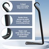 image:imageFEED GARDEN 2 Pack 12 Inch Hanging Plant Bracket Wall Hooks Decorative Plant Hangers for Outdoor Hanging Bird Feeders Wind Chimes Plant Baskets BlackBlackL