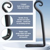 image:imageFEED GARDEN 2 Pack 12 Inch Hanging Plant Bracket Wall Hooks Decorative Plant Hangers for Outdoor Hanging Bird Feeders Wind Chimes Plant Baskets BlackBlackL