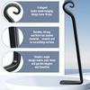 image:imageFEED GARDEN 2 Pack 12 Inch Hanging Plant Bracket Wall Hooks Decorative Plant Hangers for Outdoor Hanging Bird Feeders Wind Chimes Plant Baskets BlackBlackL