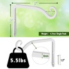 image:imageFEED GARDEN 2 Pack 12 Inch Hanging Plant Bracket Wall Hooks Decorative Plant Hangers for Outdoor Hanging Bird Feeders Wind Chimes Plant Baskets BlackWhite
