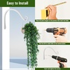 image:imageFEED GARDEN 2 Pack 12 Inch Hanging Plant Bracket Wall Hooks Decorative Plant Hangers for Outdoor Hanging Bird Feeders Wind Chimes Plant Baskets BlackWhite