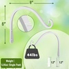 image:imageFEED GARDEN 2 Pack 12 Inch Hanging Plant Bracket Wall Hooks Decorative Plant Hangers for Outdoor Hanging Bird Feeders Wind Chimes Plant Baskets BlackWhite