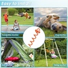 image:imageFEED GARDEN Ground Anchors Screw in Heavy Duty 4 Pack 15 Inch Spiral Earth Anchors for Trampoline Anchors High Wind Swing Set Anchors Tent Stakes Dog Tie Out amp Canopy Stability Orange 4 PackOrange