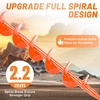 image:imageFEED GARDEN Ground Anchors Screw in Heavy Duty 4 Pack 15 Inch Spiral Earth Anchors for Trampoline Anchors High Wind Swing Set Anchors Tent Stakes Dog Tie Out amp Canopy Stability Orange 4 PackBright Orange
