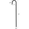 image:imageFEED GARDEN 6 Inch 500 Pack Galvanized Landscape Staples 11 Gauge AntiRust Garden Stakesamp16 Inch 8 Pack Rebar Stakes Heavy Duty J Hook Galvanized Steel Ground Stakes Tent Stakes Ground Anchors
