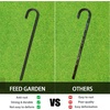 image:imageFEED GARDEN 6 Inch 500 Pack Galvanized Landscape Staples 11 Gauge AntiRust Garden Stakesamp16 Inch 8 Pack Rebar Stakes Heavy Duty J Hook Galvanized Steel Ground Stakes Tent Stakes Ground Anchors