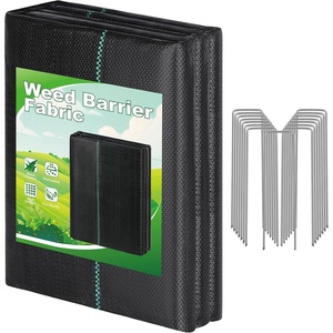image:imageFEED GARDEN 3FT x 50FT Landscape Fabric Weed Barrier Fabric Heavy Duty Weed Control Mat Weed Blocker Ground Cover Geotextile Fabric for Gardening4FTx50FT