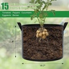 image:imageFEED GARDEN 25 Gallon Grow Bags 4 Pack  Heavy Duty 300G Thick Fabric Plant Pots with Reinforced Handles Breathable Drainage Planters for Tomatoes Potatoes amp Large Vegetables Indoor Outdoor4