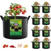 image:imageFEED GARDEN 25 Gallon Grow Bags 4 Pack  Heavy Duty 300G Thick Fabric Plant Pots with Reinforced Handles Breathable Drainage Planters for Tomatoes Potatoes amp Large Vegetables Indoor Outdoor8