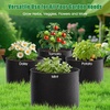 image:imageFEED GARDEN 25 Gallon Grow Bags 4 Pack  Heavy Duty 300G Thick Fabric Plant Pots with Reinforced Handles Breathable Drainage Planters for Tomatoes Potatoes amp Large Vegetables Indoor Outdoor4