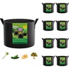 image:imageFEED GARDEN 25 Gallon Grow Bags 4 Pack  Heavy Duty 300G Thick Fabric Plant Pots with Reinforced Handles Breathable Drainage Planters for Tomatoes Potatoes amp Large Vegetables Indoor Outdoor8