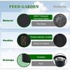 image:imageFEED GARDEN 25 Gallon Grow Bags 4 Pack  Heavy Duty 300G Thick Fabric Plant Pots with Reinforced Handles Breathable Drainage Planters for Tomatoes Potatoes amp Large Vegetables Indoor Outdoor4