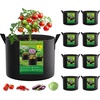 image:imageFEED GARDEN 25 Gallon Grow Bags 4 Pack  Heavy Duty 300G Thick Fabric Plant Pots with Reinforced Handles Breathable Drainage Planters for Tomatoes Potatoes amp Large Vegetables Indoor Outdoor8