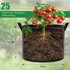 image:imageFEED GARDEN 25 Gallon Grow Bags 4 Pack  Heavy Duty 300G Thick Fabric Plant Pots with Reinforced Handles Breathable Drainage Planters for Tomatoes Potatoes amp Large Vegetables Indoor Outdoor4