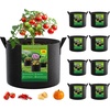 image:imageFEED GARDEN 25 Gallon Grow Bags 4 Pack  Heavy Duty 300G Thick Fabric Plant Pots with Reinforced Handles Breathable Drainage Planters for Tomatoes Potatoes amp Large Vegetables Indoor Outdoor8