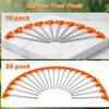 image:imageFEED GARDEN Heavy Duty Tent Stakes 7 Inch  10 Pack Galvanized Steel Ground Anchors for Camping Tents Canopy Tarp  Rust Resistant Metal Pegs with High Visibility Orange Head20
