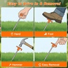 image:imageFEED GARDEN Heavy Duty Tent Stakes 7 Inch  10 Pack Galvanized Steel Ground Anchors for Camping Tents Canopy Tarp  Rust Resistant Metal Pegs with High Visibility Orange Head20