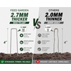 image:imageFEED GARDEN 4 Inch Galvanized Landscape Staples 12 Gauge AntiRust Garden Stakes Weed Barrier Stakes 500 Pack4 Inch